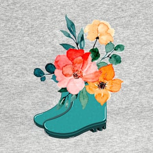 Spring Floral Boot 150 T-Shirt